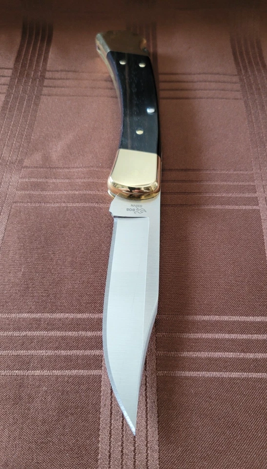 Buck 110 Hunter S35vn Clip Point Super Steel Blade Black Leather Sheath New - Image 2 of 4