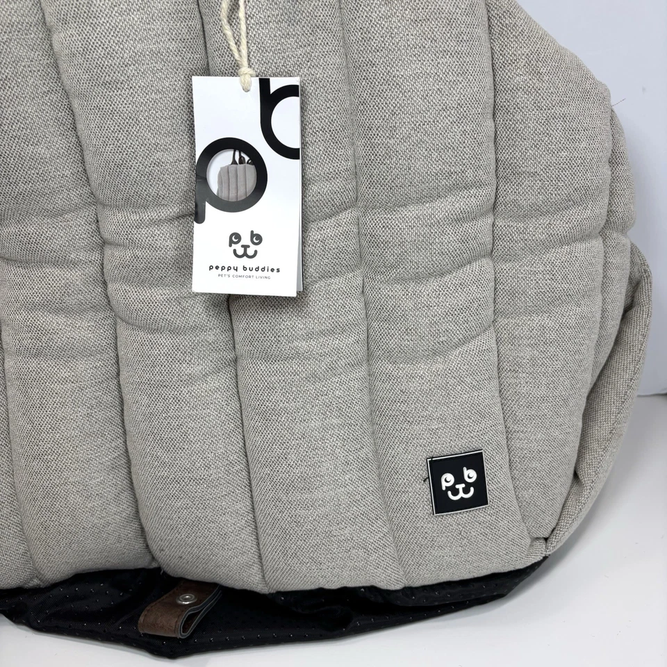 NWT Peppy Buddies Small Pet Dog Cat Carrier Bag Gray Brown Handles Org. $148 - Image 2 of 4
