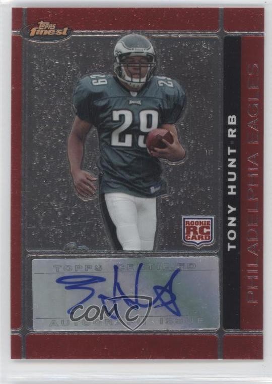 Tony Hunt Finest #123 Autograph