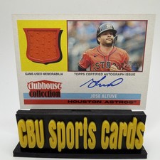 2025 Topps Heritage Jose Altuve Clubhouse Collection Auto Jersey #d/25 CCAR-JA