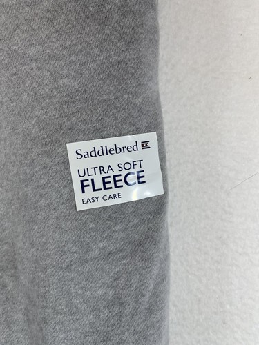 Saddlebred Men's L Sweat Pants Light Grey Ultra Soft Fleece - Picture 2 of 8