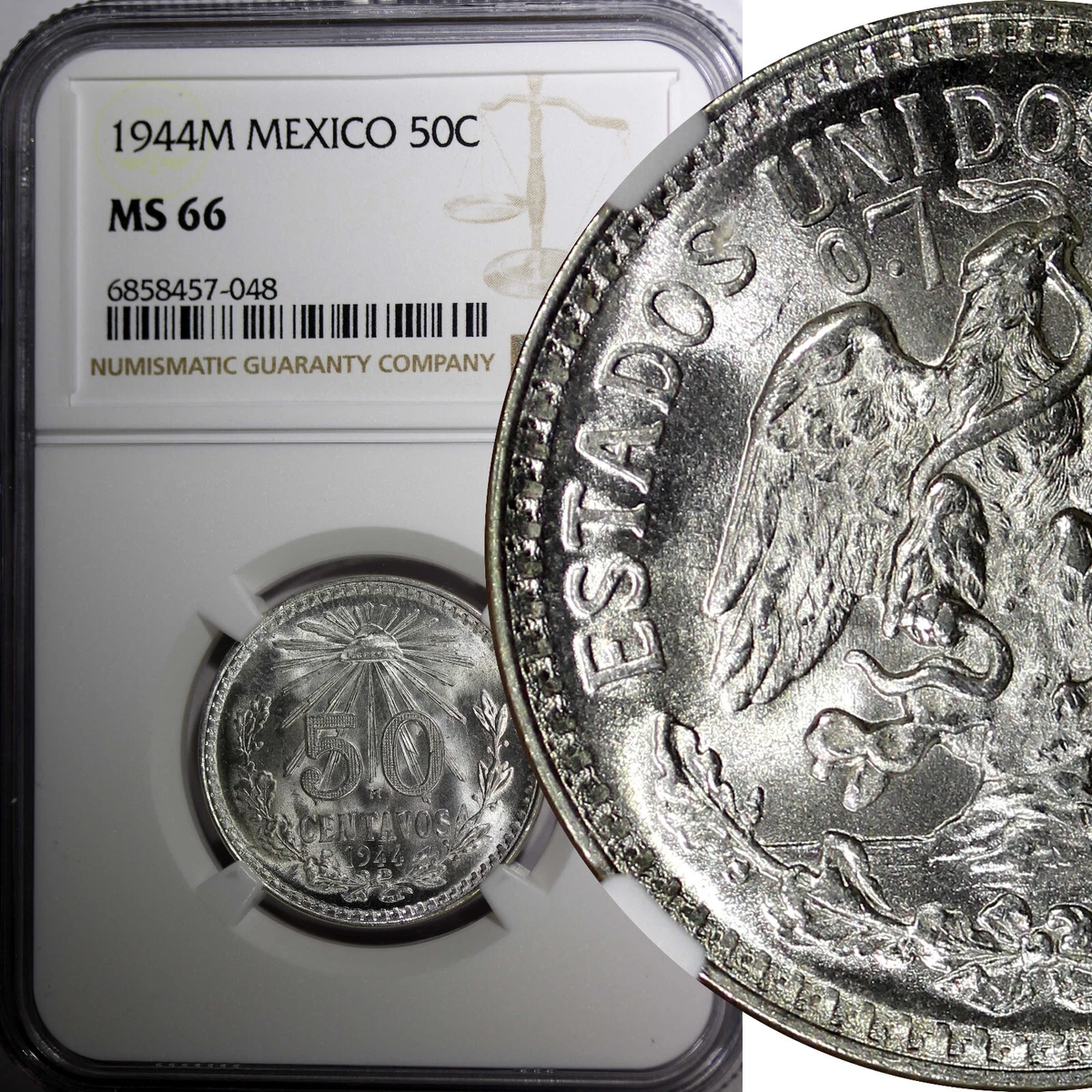 50 Centavos Silver 1944 Year Mexican Coins (1905-Now) for sale | eBay