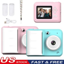 Kids Instant Print Camera Mini Thermal Printer HD Camera Christmas Gifts