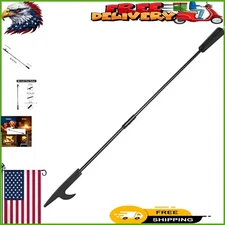 36-Inch Heavy-Duty Fire Pit Poker - Solid Steel Tool for Outdoor and Indoor Use