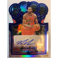2021-22 Panini Crown Royale Ron Mercer Auto 17/75 No. CA-RMG