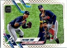 PICTURE TIME BRAVES 2021 TOPPS GOLD STARS SP #372 FACTORY SET ONLY
