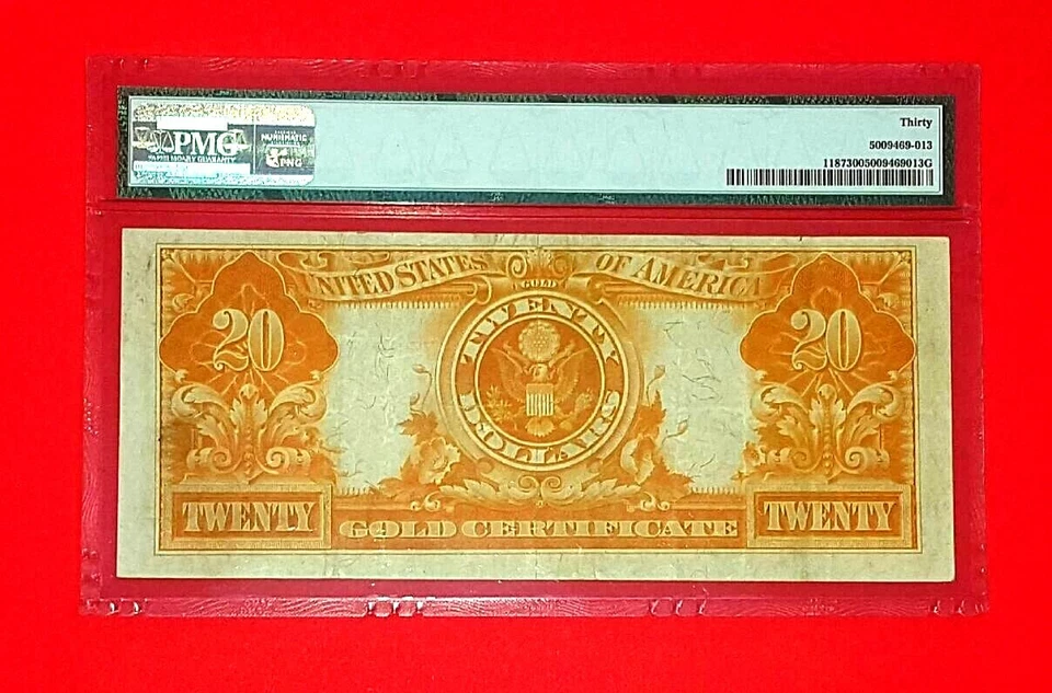 {USA 1922 $20 Gold Certificate FR-1187 Grade VF-30 / S/N# K73946439 / Scarce!} - Image 2 of 2