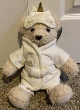 FAO Schwarz Plush Teddy Bear Stuffed Animal Bath Robe unicorn Sleep Eye Mask