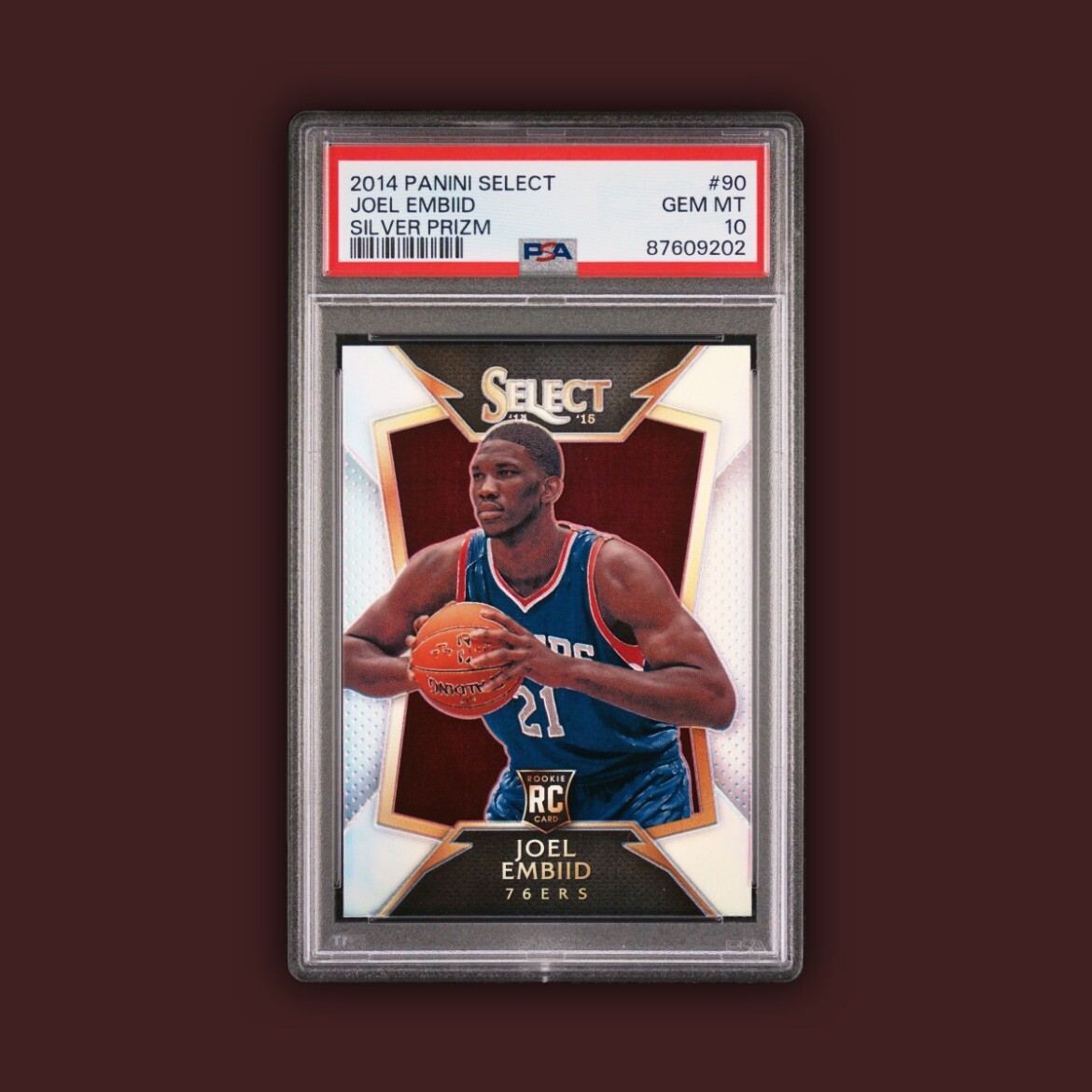 2014 Panini Select SILVER SP Joel Embiid Rookie RC #90 PSA 10 GEM MINT SIXERS 🔥