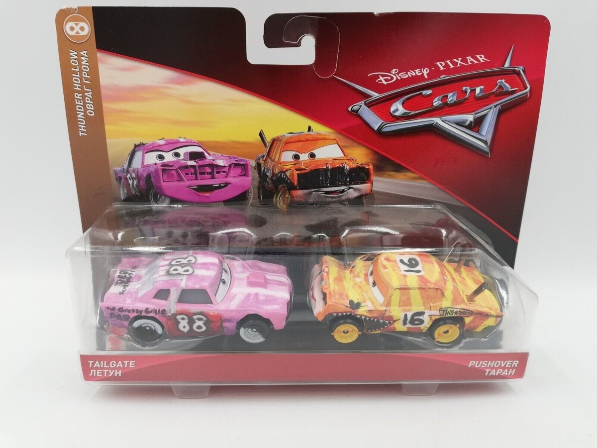 pushover tailgate プッシュオーバー　カーズ ミニカー　16 Disney Pixar Cars 'Thunder Hollow' Tailgate & Pushover 2-pack