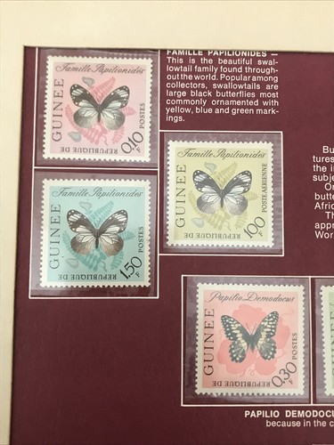 World Of Stamps Series Butterflies of the Republic of Guinea Postal Society. - Picture 3 of 10