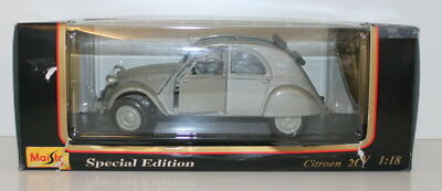 Maisto Citroën 2CV 特別版 1:18 MAISTO 1 18 31835 SPECIAL EDITION CITROEN 2CV GREY for sale