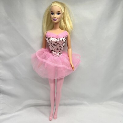 Barbie Doll Pink Ballerina My First Ballet Lesson 2005 Mattel J1776 Blonde Doll