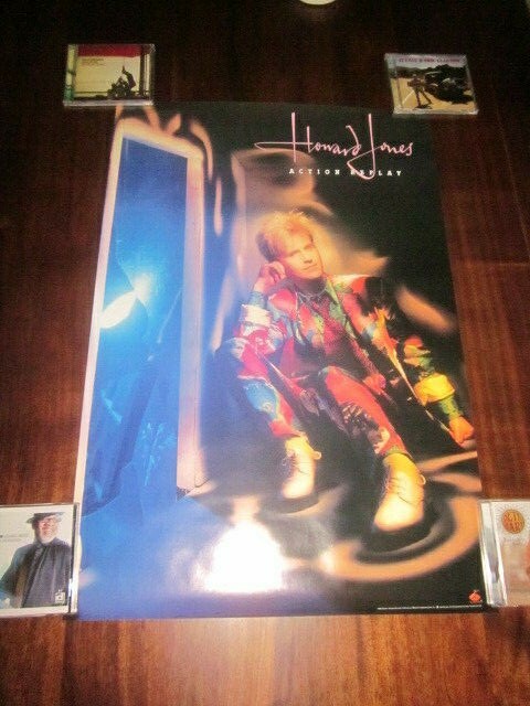 Howard Jones 1986 Action Replay EP Promo Poster No One Is To Blame Synth-Pop MTV
