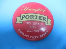 Vintage Yuengling's Porter  Pin Pinback Buttons, DARK BREWED BEER