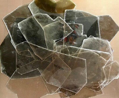 Clear Mica Natural Block, Book Mica, Your Choice Quantity, 2oz, 1/4 lb, 1/2 lb