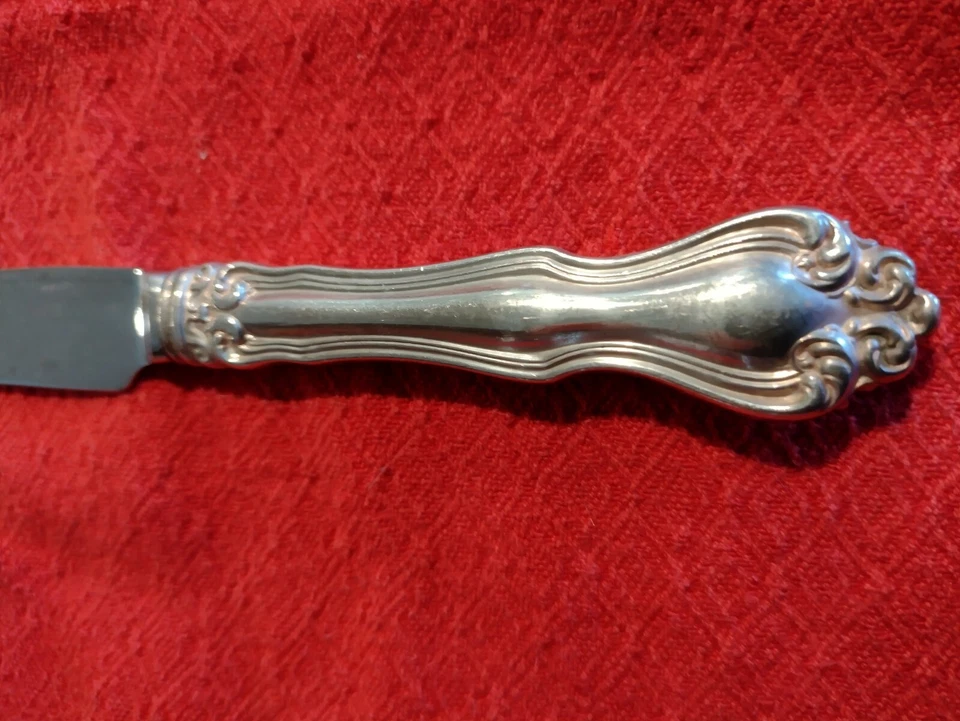 老式 WESTMORLAND GEORGE & MARTHA 纯银晚餐刀 - 5 件。 25 美元/PC — 第 2/3 张图片