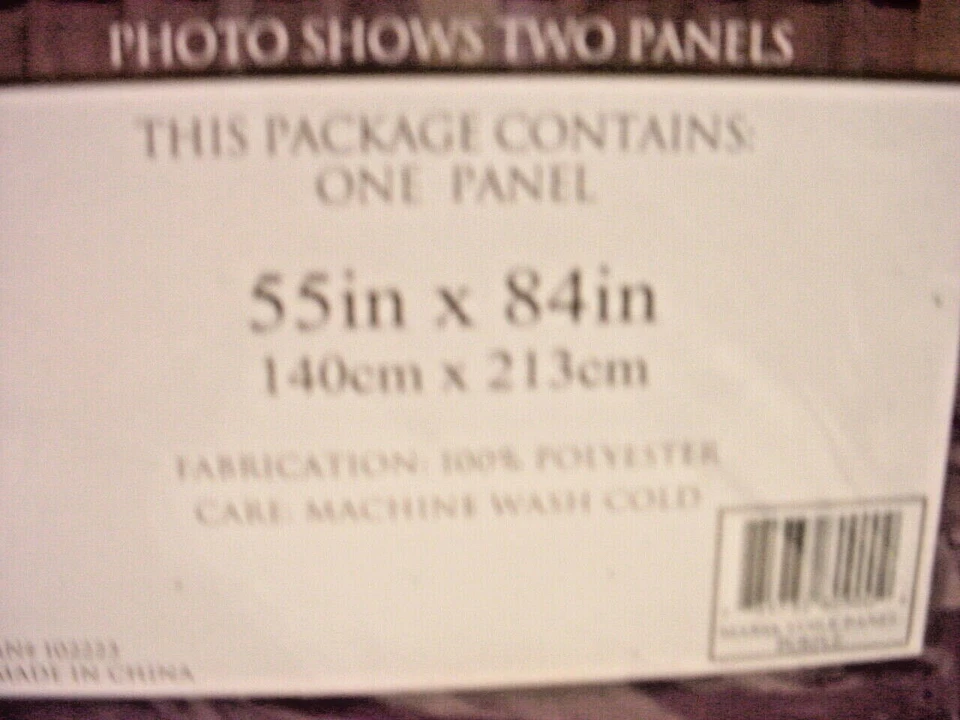 2  Sheer Curtain Panels Purple Victoria Classics Voile 55" X 84"  NIP - Image 3 of 3