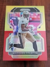 Marques Colston 2021 Panini Prizm #310 Red & Yellow Prizm Card - #31/39
