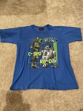 Vintage 1997 Star Wars Single Stitch T Shirt S USA C-3PO R2D2