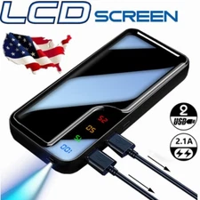 Power Bank 3000000mAh 2 USB Backup External Battery Charger Pack for Cell Phone