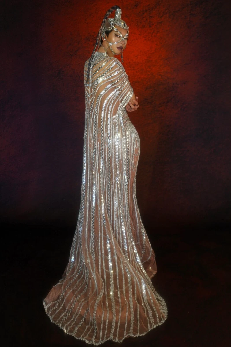 Shining diamond top sequin dress