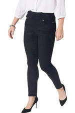 Belle by Kim Gravel faux Suede Jeggings Black