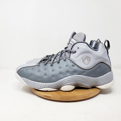 Jordan Jumpman Team Shoes Mens 13 Grey Lace Up Athletic Sneakers