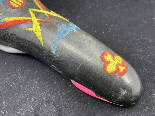 Vintage 1996 Selle Bassano Vuelta COLNAGO Art Decor 90's Multicolor Saddle - Picture 3 of 19