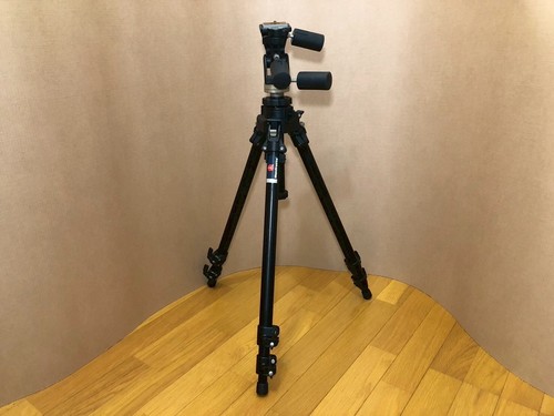 Trípode De Cámara Manfrotto 055CB IC24 Con Cabezal 141 Desde JAPÓN - Imagen 3 de 15