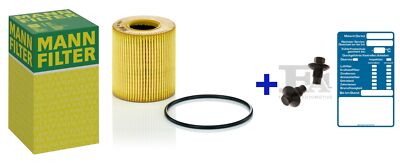 MANN Ölfilter + Ölablassschraube für CITROEN JUMPER FIAT DUCATO JAGUAR XF