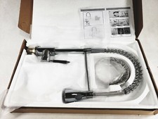 Kitchen Sink Faucet Chrome w Pull Down Sprayer Single Handle NO HARDWARE