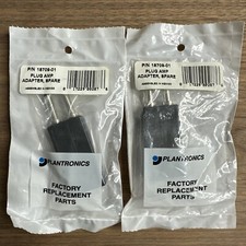 Lot 2 Plantronics Inc Plug Amp Adapter Spare P/N 18709-01
