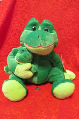 Kelly Toy Mommy & Me Frog W/ Baby Plush Vintage Toy Stuffed 12  NWT 1998