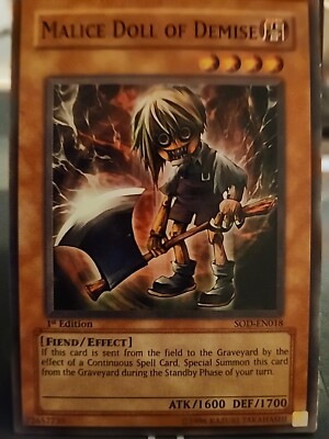Malice Doll of Demise - 1st Edition - Yugioh Dark Monster - Vintage | eBay