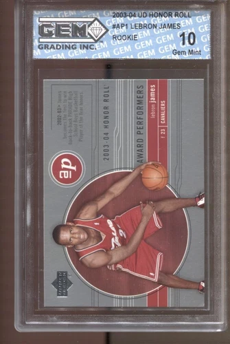 2003-04 Lebron James UD Honor Roll Award Performers #1 Gem Mint 10 RC Lakers