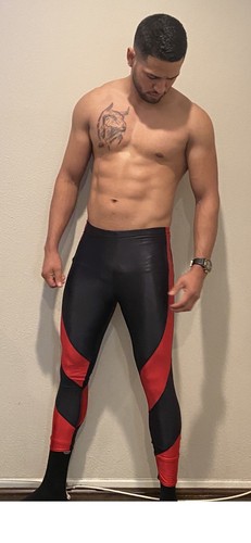 Mens Vintage Lycra Thin Shiny Spandex 