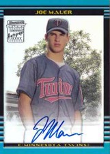 2002 Bowman Chrome JOE MAUER Auto Refractor RC Rookie Card TWINS