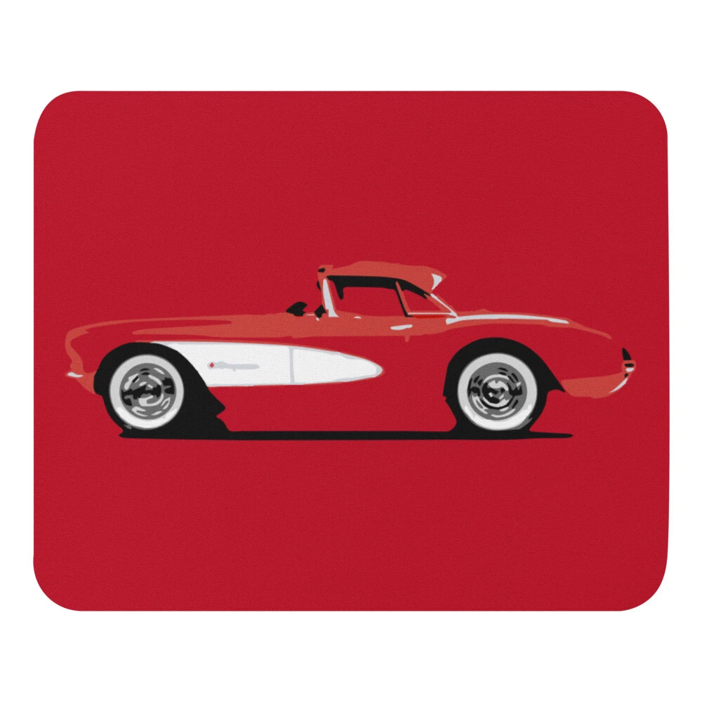 Tapis de souris rouge 1957 vette c1 ancien voiture de collection cadeau