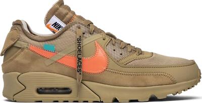 Size 10 - Nike Air Max 90 x OFF-WHITE Desert Ore 2019