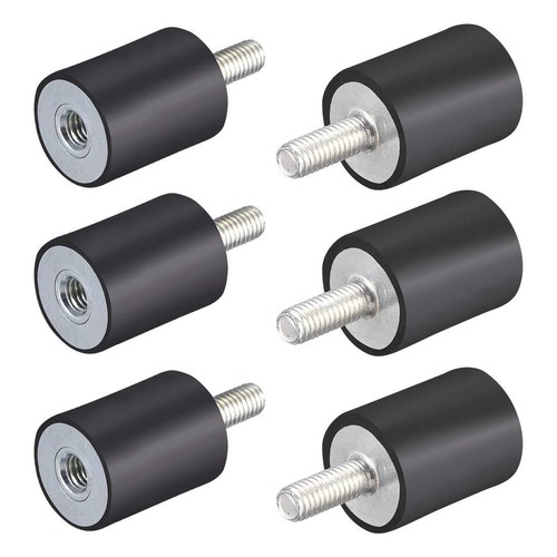 10 Pezzi Silent Block In Gomma M6x18mm – Supporti Antivibranti Uxcell 20x25mm