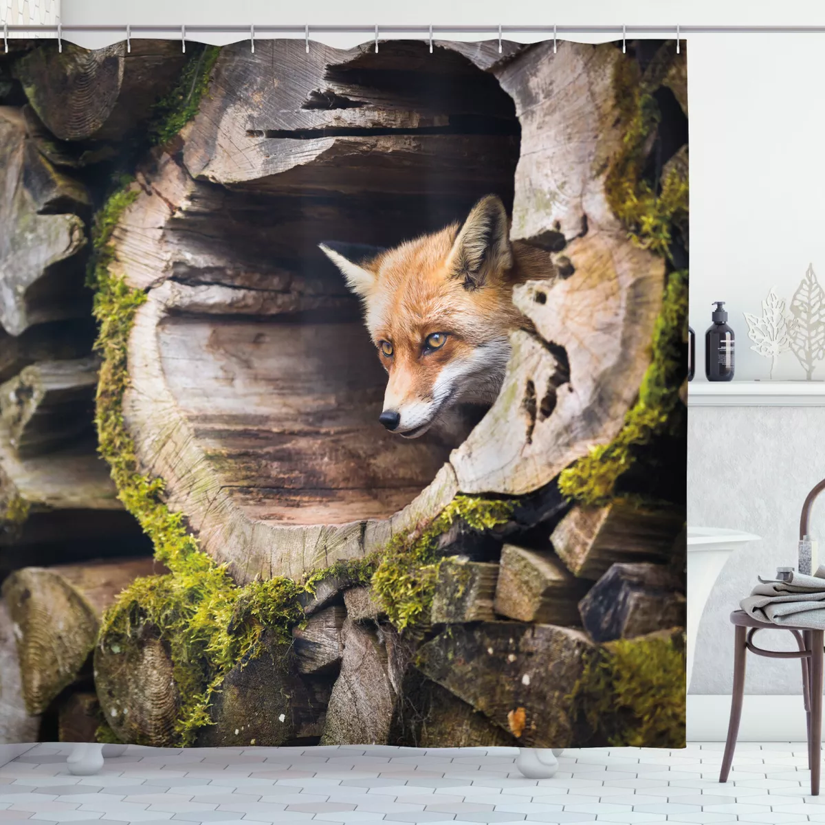 Animal cheap shower curtain