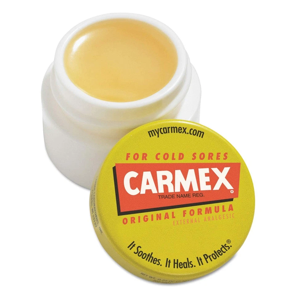 Bálsamo labial hidratante Carmex, sabor original, tarro de 0,25 oz, 12/caja (LIL62458) Foto 2 de 4