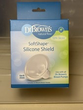 New In Box. Dr. Brown's SoftShape Silicone Shields Size B: 25mm 2 Pack