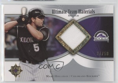 2007 Ultimate Collection Team Materials Swatch 27/50 Matt Holliday #UTM-MH2 4g8