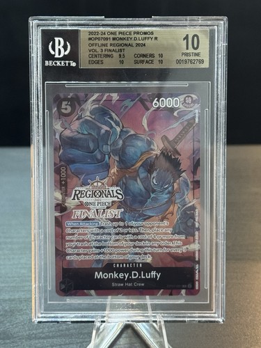 2024 One Piece EN Offline Regionals V3 Finalist #091 Monkey D. Luffy BGS 10