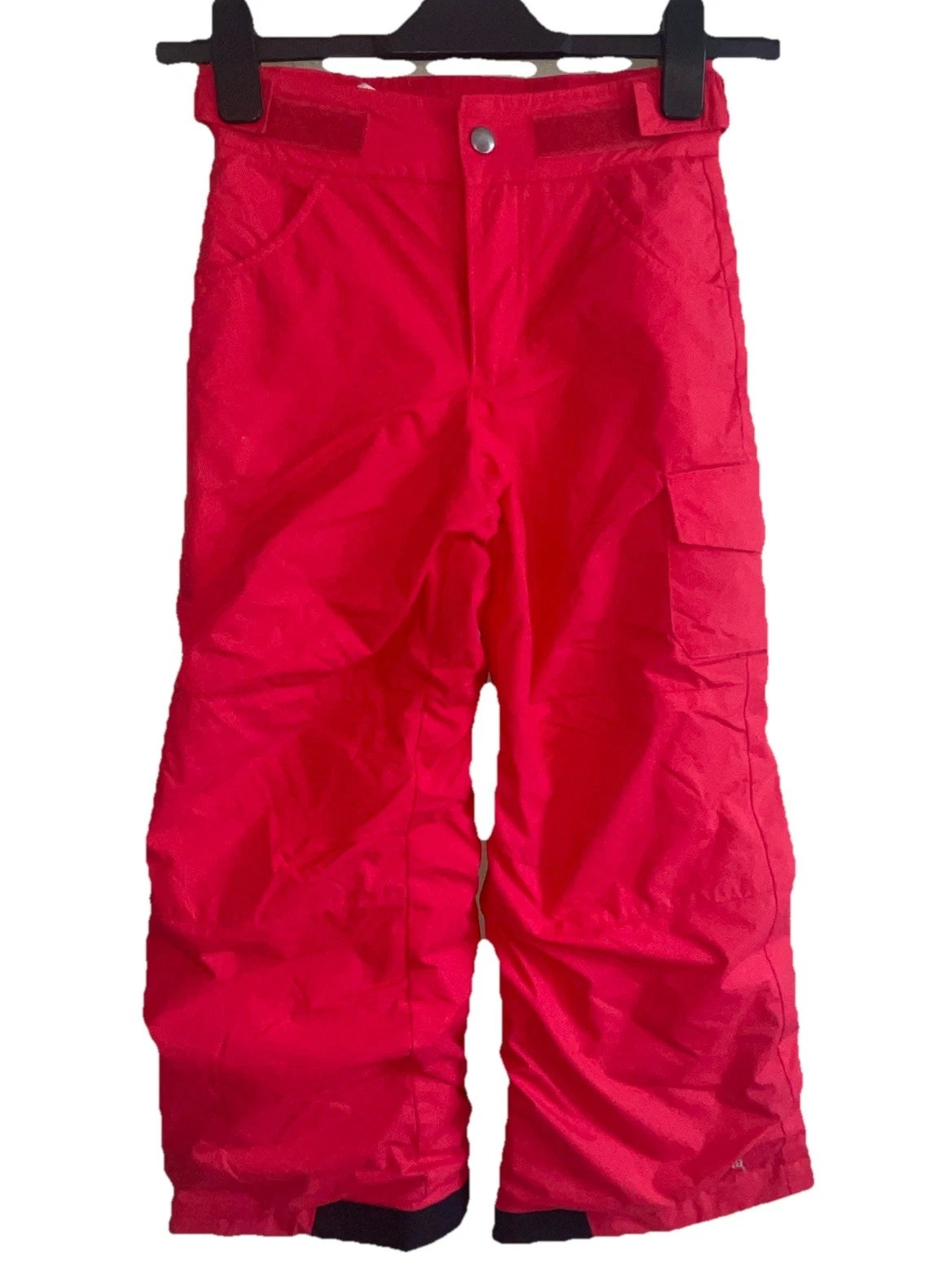 Columbia Girls Size XS Red Snow Pants Insulated Waterproof Out-Grown System Ski