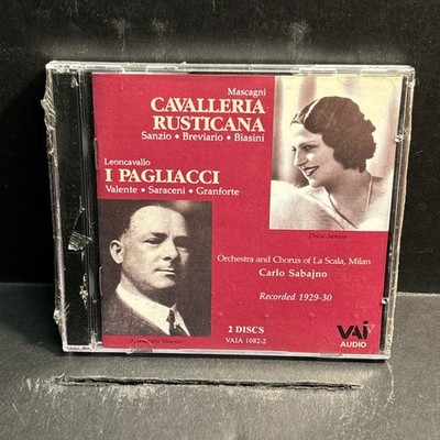 CAVALLERIA RUSTICANA + I PAGLIACCI 1995 Sealed Opera 2CD CARLO SABAJNO Vai Audio