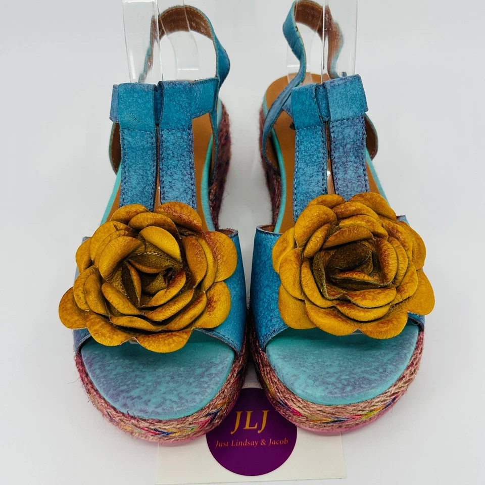 L'Artiste by Spring Step Women's Tempest Sandals Blue Multi Size 38 EU/ 7.5-8 US - Image 3 of 4