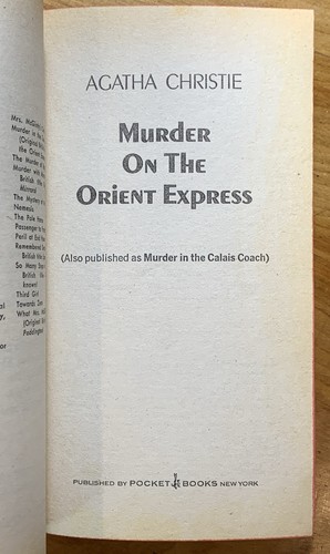 Murder On The Orient Express by Agatha Christie - vintage 1975 mystery tie-in pb - Picture 5 of 6